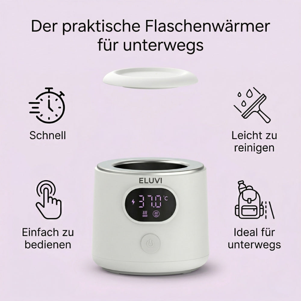 ELUVI Pure – Tragbarer Flaschenwärmer