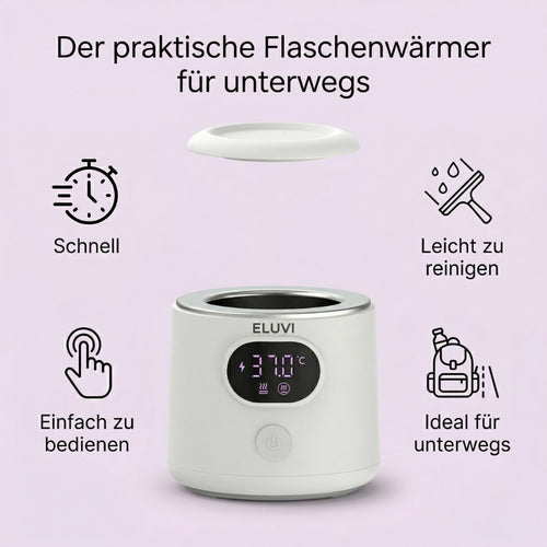 ELUVI Pure – Tragbarer Flaschenwärmer